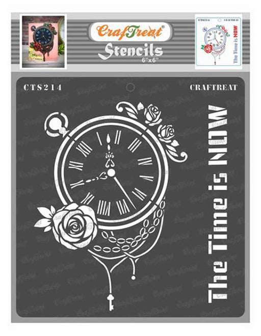 CrafTreat The Time is Now StencilCTS214