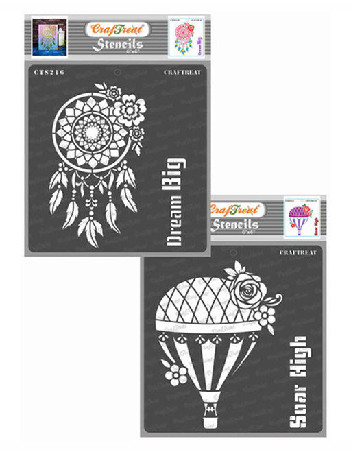 CrafTreat Dream Big and Soar High Stencil CTS216nCTS221