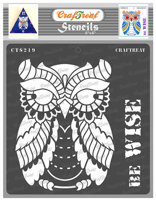 CrafTreat Be Wise StencilCTS219