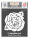 CrafTreat Flower Rose Stencil