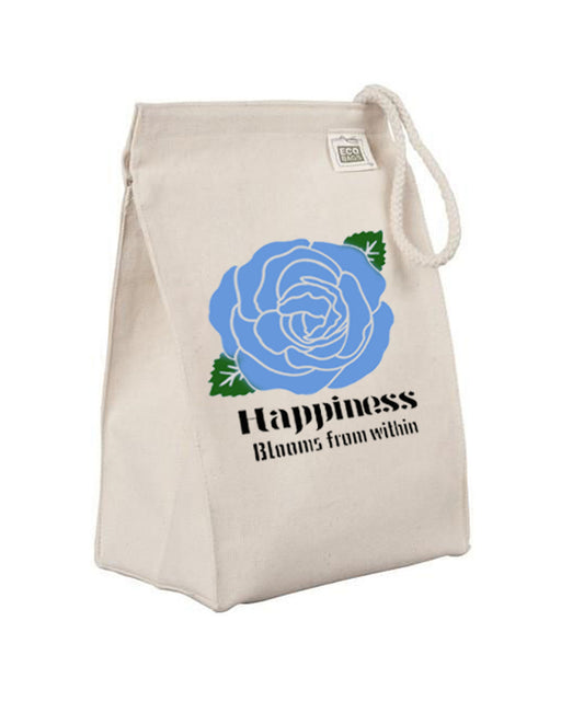 happiness blooms from within stencil ideas for bag making