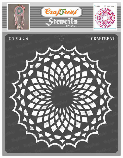 CrafTreat Mandala Stencil CTS226