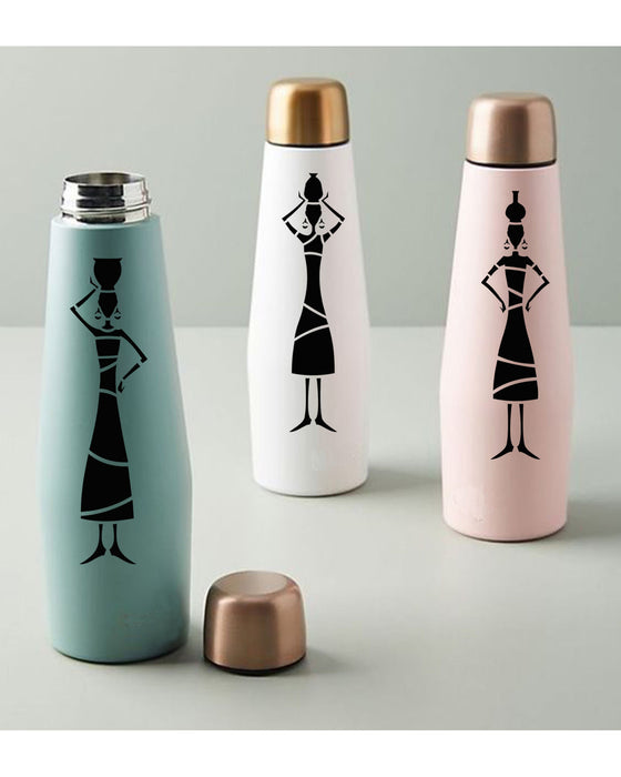 CrafTreat women tribal potter stencil for bottle designing decor 