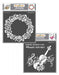 CrafTreat Rose Wreath and Music Speaks Stencil 12 InchesCTS236nCTS254