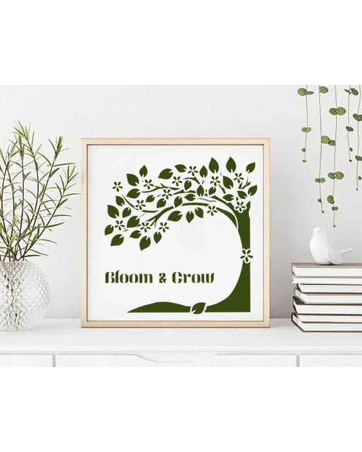 Bloom and grow Tree with branches stencil for painting walls