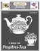 CrafTreat A Dose of Positivi Tea Stencil 12 InchesCTS247