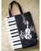 music speaks stencil inspiration for bag design