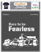 CrafTreat CTS257 Dare to be Fearless Car Stencil Motivation Stencil 