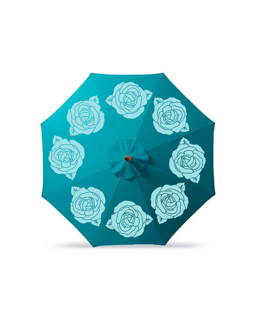 Flower bloom stencil inspirations idea on Umbrella