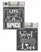 CrafTreat Spicy Life and Secret Ingredient Stencil 6x6 Inches CrafTreat