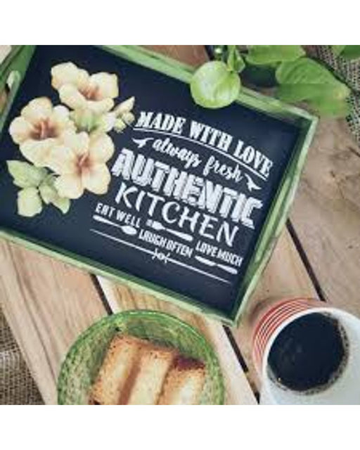 authentic kitchen stencil inspiration for card making