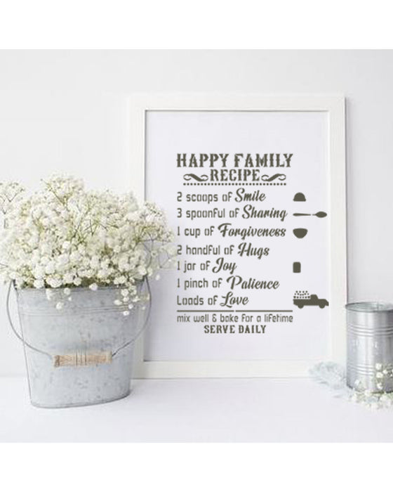 happy family stencil for card making ideas