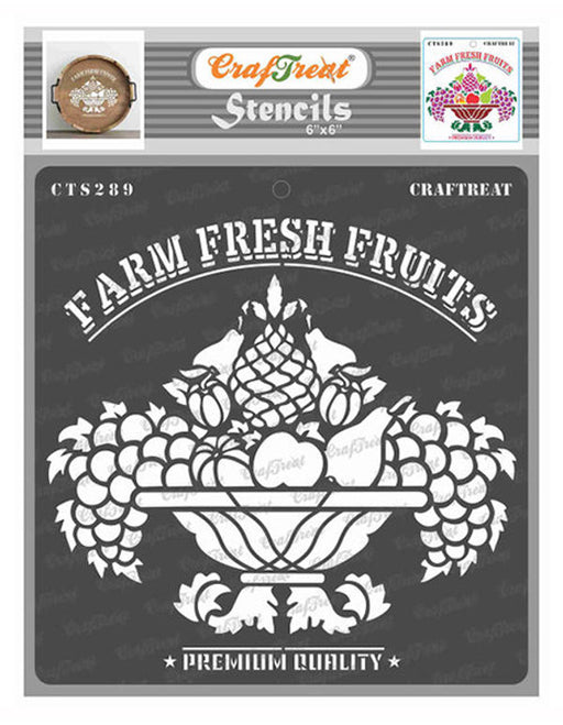 CrafTreat Fruit Basket StencilCTS289
