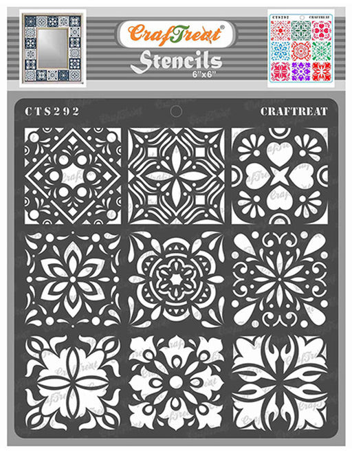 craftreat-stencil-mini-bouquets-cts147 —