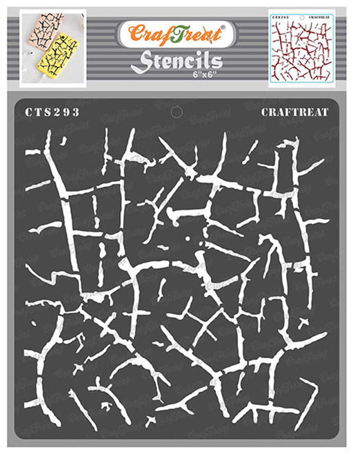 CrafTreat Crocodile Crackle Stencil Pattern Stencil 