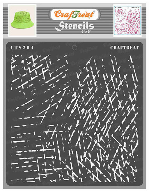 CrafTreat Scratch Art Stencils Geometric Stencil