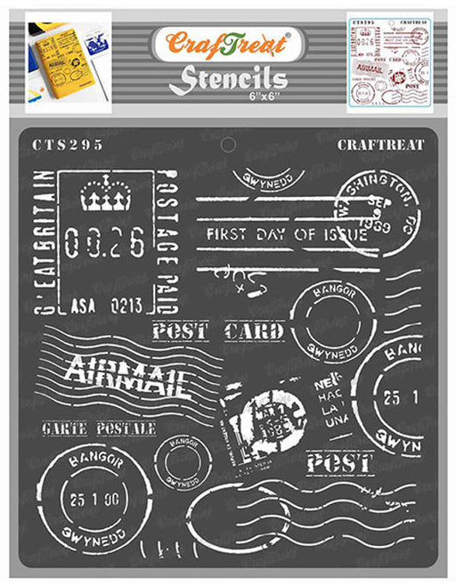 CrafTreat Postal StencilCTS295