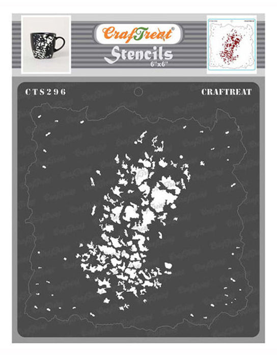 CrafTreat Grunge Stencil Pattern Stencil 