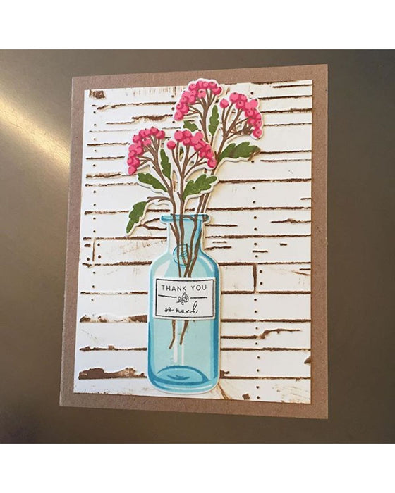 wood plank stencil for card making ideas 