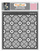 CrafTreat Flower Tile Background Stencil Geometric Stencil