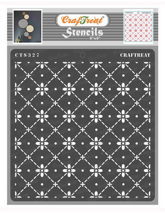CrafTreat Diamond Stencil 6x6 Inches Background Stencil