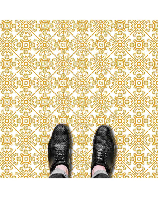 Floral Tile stencil for Floor tile and Walls 