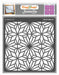 CrafTreat Geometric Flowers Stencil 6x6 Inches for Arts and Crafts