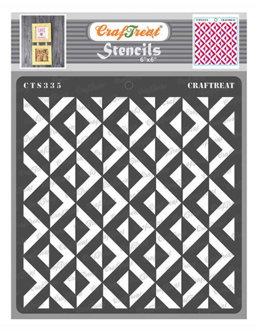 CrafTreat 3D Square Pattern StencilCTS335