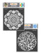 CrafTreat Mandala3 and Ornate Circle Background Stencil 6x6 Inches CrafTreat