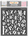 CrafTreat Alphabets Stencil Geometric Stencil