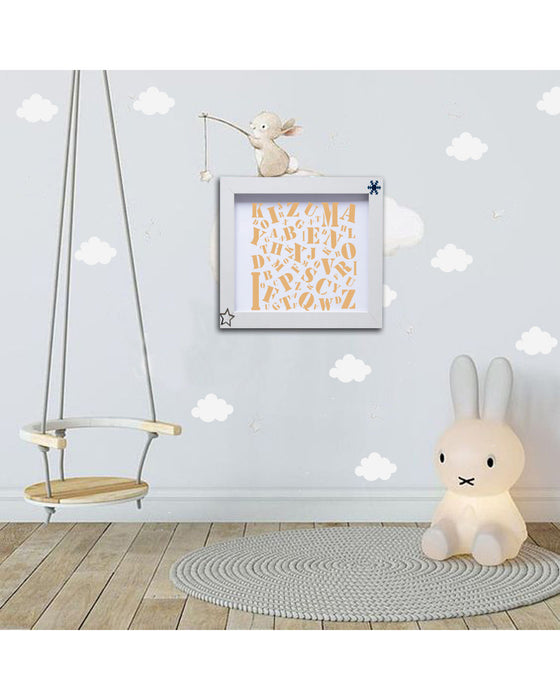Cloud and star Wall Painting Stencil
