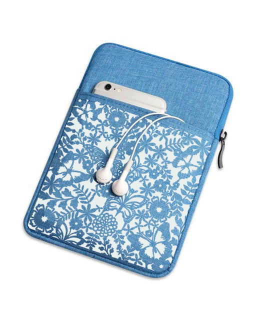 butterfly and nature flower delight stencil for Mobile pouch