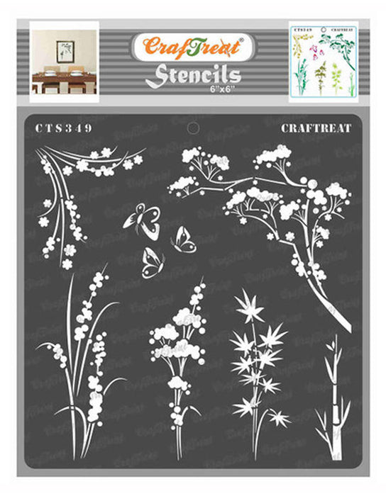CTS349 Wild Flowers Stencil