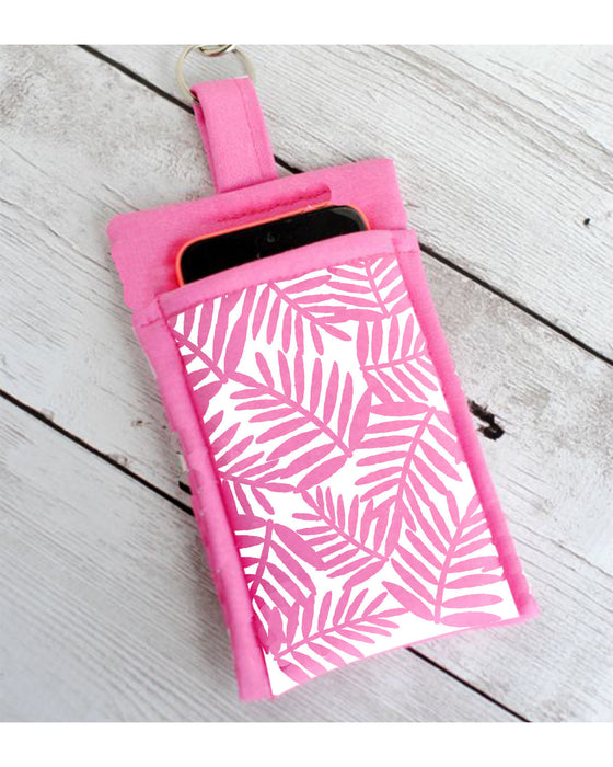 Palm Leaves Stencil for Mobile Pouch