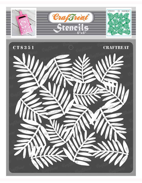 CrafTreat Tropical Leaves Stencil Set Leaf Stencil for Art and Craft Paintings