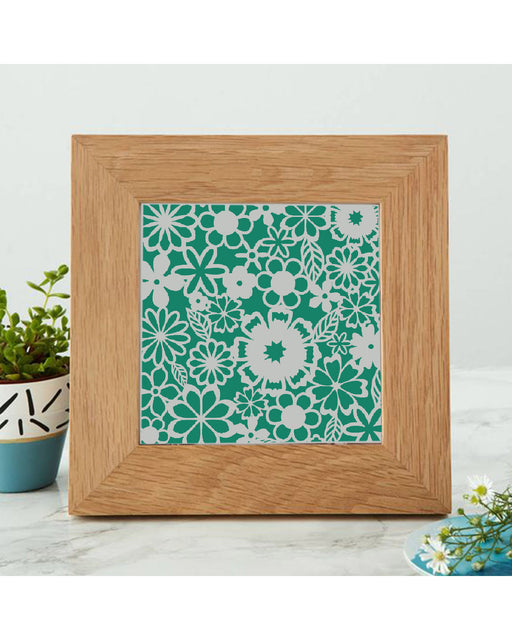 brimming blooms stencil for frame design making ideas