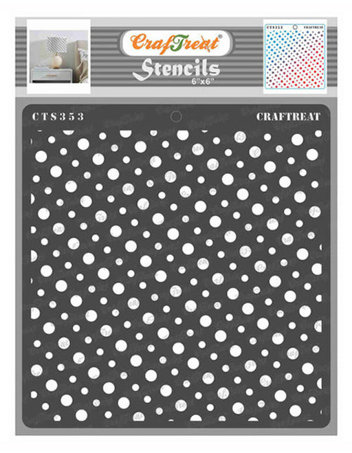 CrafTreat Slanting Dots StencilCTS353