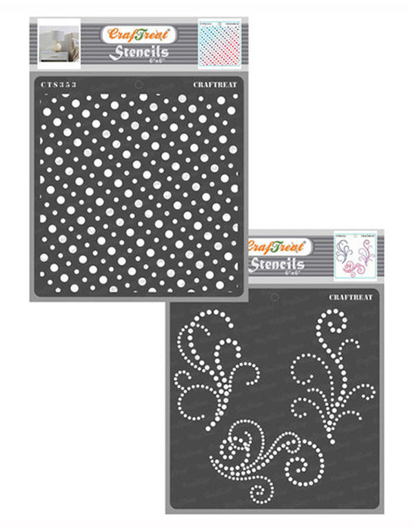 Shop Mandala Dot Pattern Art Stencil for Paintings| Polka Dot Stencil ...