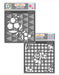 CrafTreat Flower Fusion Triangles and Plaid Stencil CTS371nCTS372