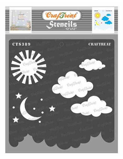 CrafTreat Clouds Stencil Stars Stencil 