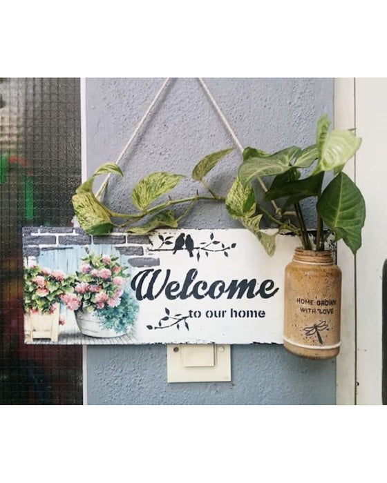 Welcome to our Home Stencils for welcome name board 