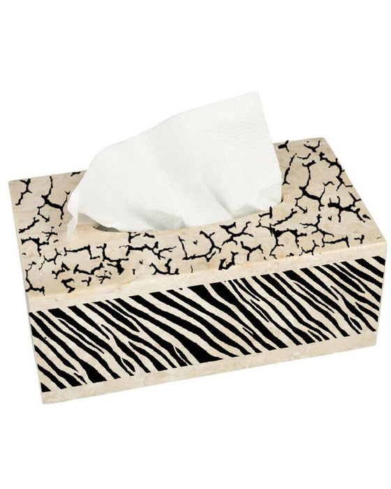 Zebra Skin Stencil cover for tissue box paintings 