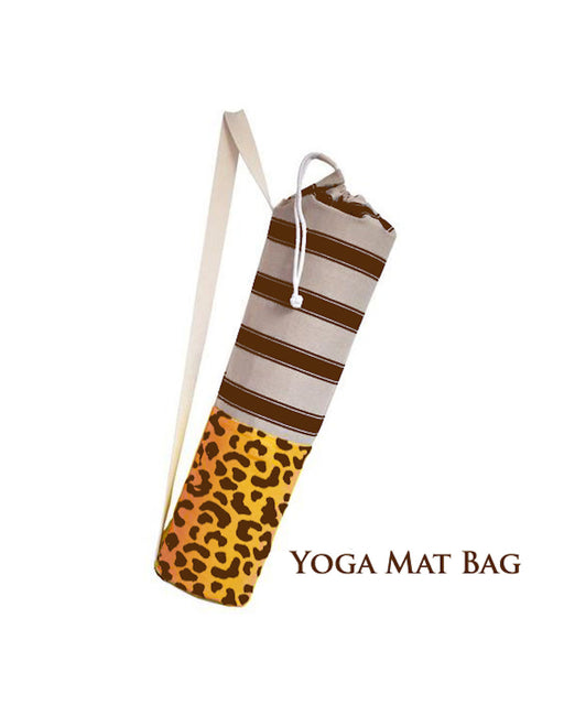 Cheetah Skin Stencil for yoga mat bag