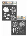 CrafTreat Magnolia and Tiger Lily Stencil CTS429nCTS430