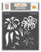 CrafTreat Tiger Lily Flower Stencil Floral Stencil