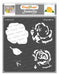 CrafTreat Rose Flower Stencil Floral Stencil