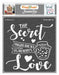 CrafTreat The Secret Ingredient for crafts kitchen stencil for paintings 6x6 Inches