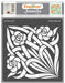 CrafTreat Stained Glass Flowers and Vines Stencil for Glass Painting Stencil 