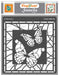 CrafTreat Stained Glass Butterflies Stencil for Glass Painting Stencil 