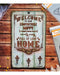 Welcome Home Family Stencil for wall hanging DIY